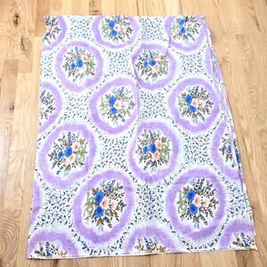 Vintage Floral Cotton Fabric  Medallion Print Wide Yardage 82x56 Cottagecore